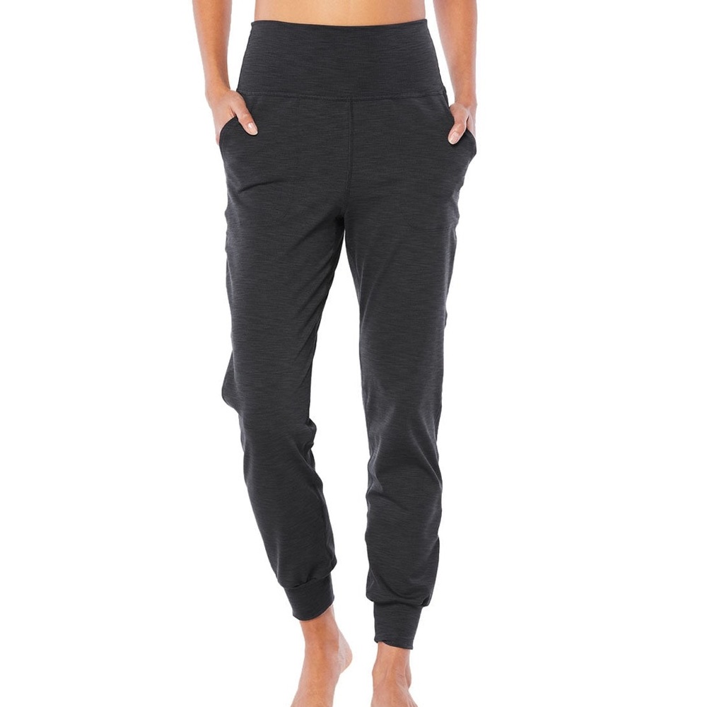 Ribbed black beyond yoga joggers